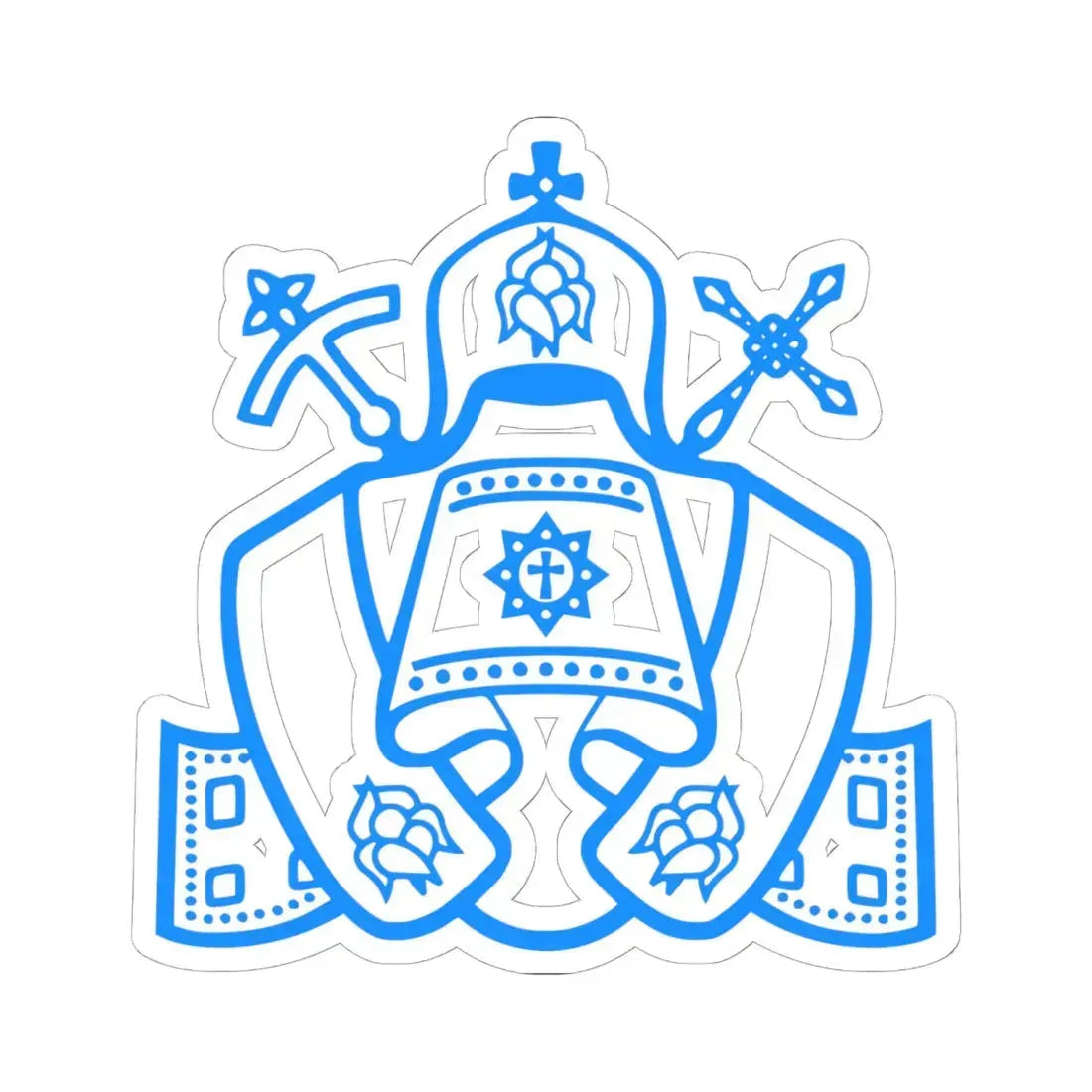 Эмблема Украинской Православной Церкви Емблема Української Православної Церкви (Ukraine) (Coat of Arms) STICKER Vinyl Kiss-Cut Decal 6 Inch White - The Sticker Space