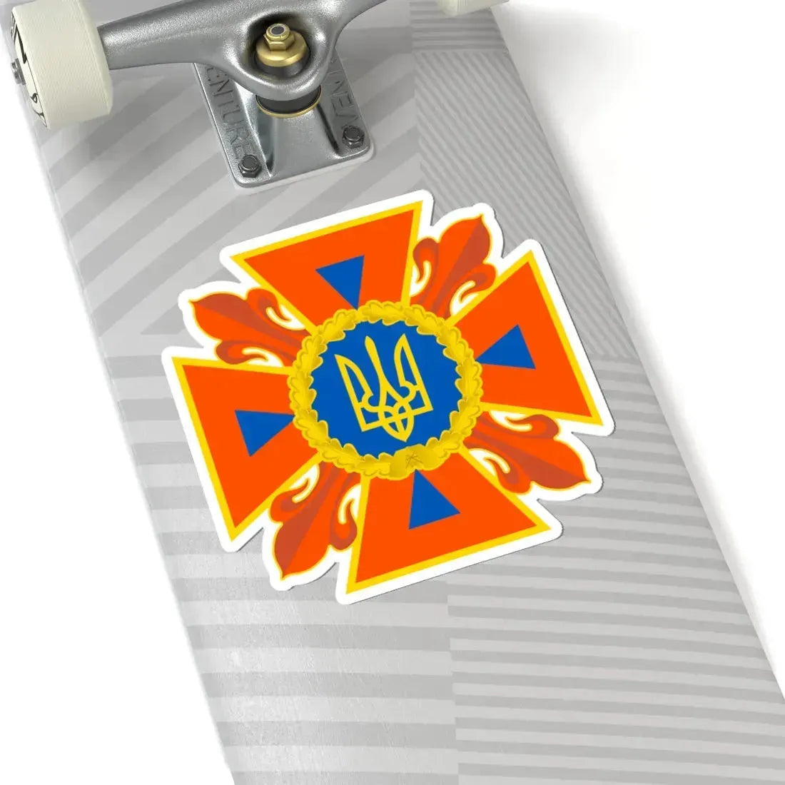Емблема ДСНС України (Ukraine) (Coat of Arms) STICKER Vinyl Kiss-Cut Decal - The Sticker Space