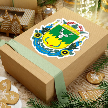 Герб Александровского района (Ukraine) (Coat of Arms) STICKER Vinyl Kiss-Cut Decal - The Sticker Space