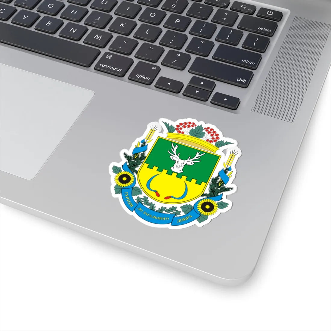 Герб Александровского района (Ukraine) (Coat of Arms) STICKER Vinyl Kiss-Cut Decal - The Sticker Space