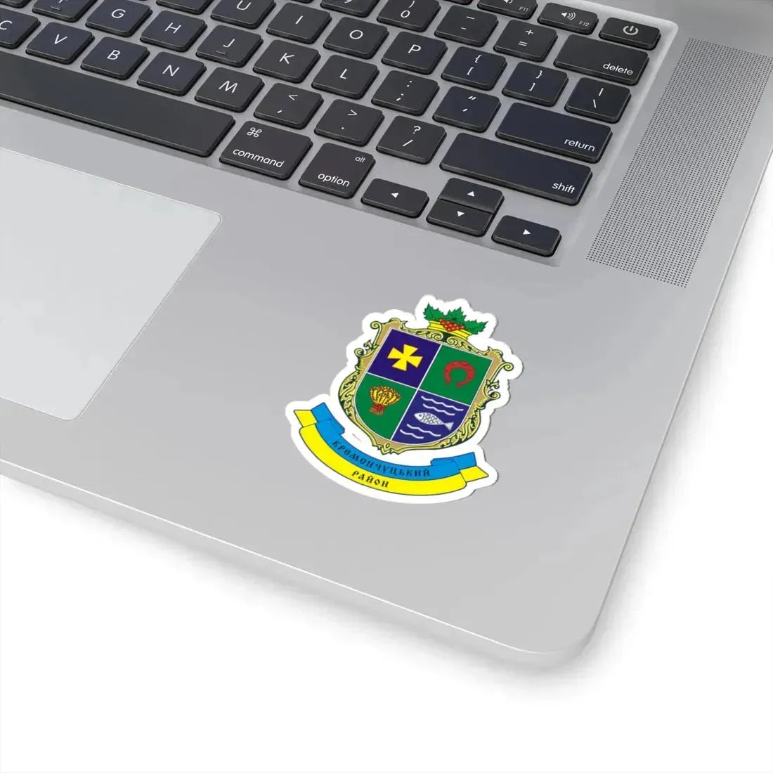 Герб Кременчуцкого района (Ukraine) (Coat of Arms) STICKER Vinyl Kiss-Cut Decal - The Sticker Space