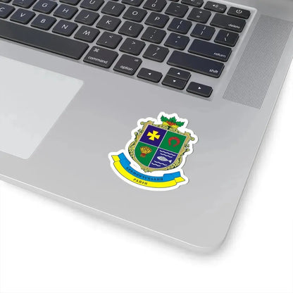 Герб Кременчуцкого района (Ukraine) (Coat of Arms) STICKER Vinyl Kiss-Cut Decal - The Sticker Space