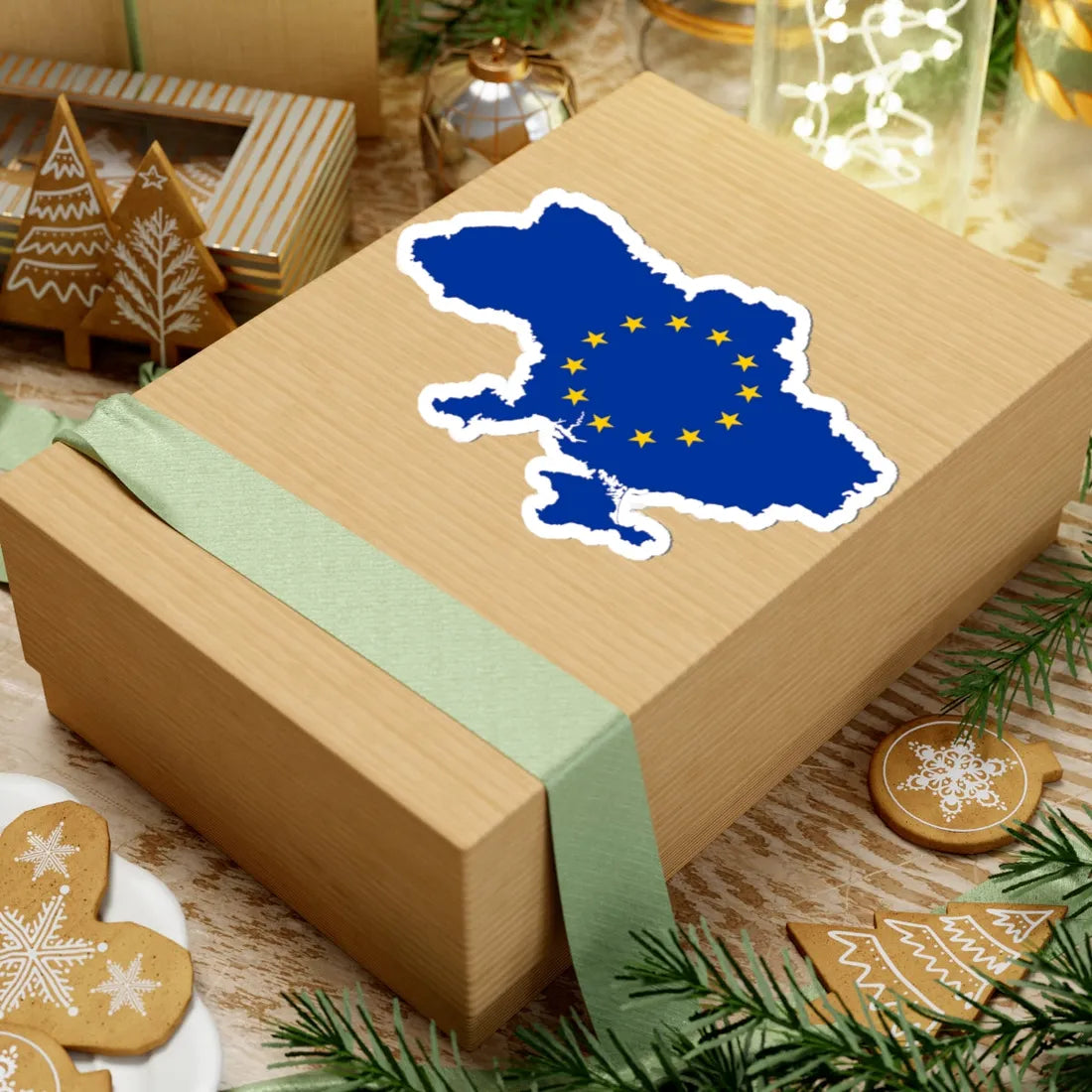 Ukraine EU (Ukraine) STICKER Vinyl Kiss-Cut Decal - The Sticker Space