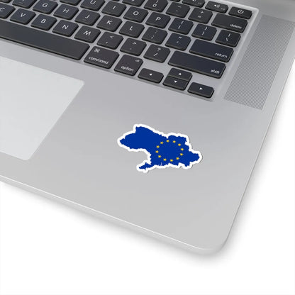 Ukraine EU with the Russian-occupied territories omitted (Ukraine) STICKER Vinyl Kiss-Cut Decal - The Sticker Space