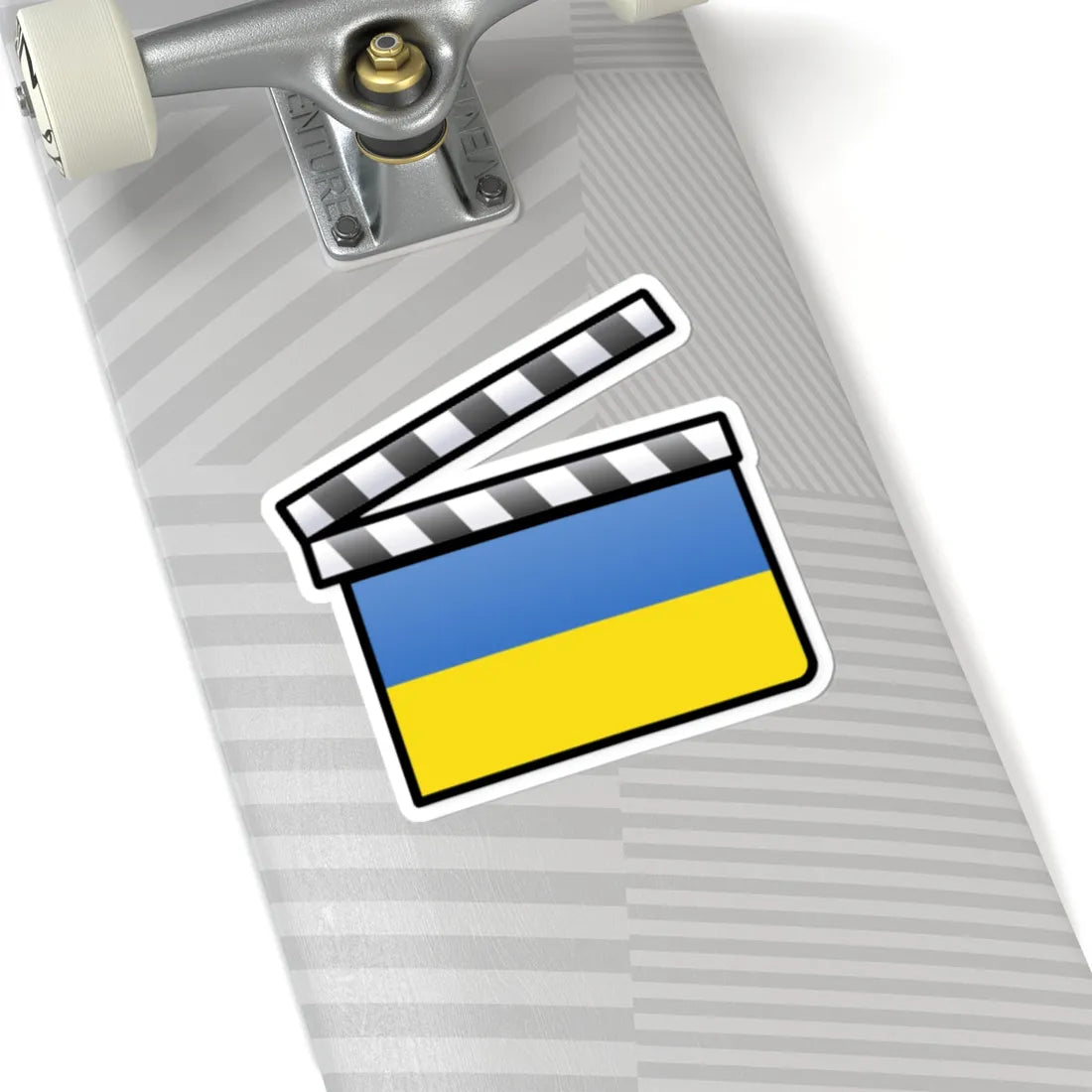 Ukraine film clapperboard (Ukraine) STICKER Vinyl Kiss-Cut Decal - The Sticker Space