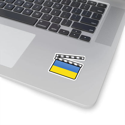 Ukraine film clapperboard (Ukraine) STICKER Vinyl Kiss-Cut Decal - The Sticker Space