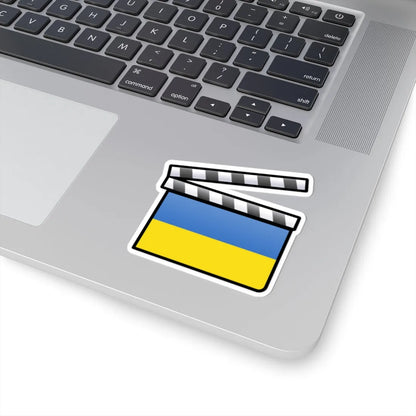 Ukraine film clapperboard (Ukraine) STICKER Vinyl Kiss-Cut Decal - The Sticker Space