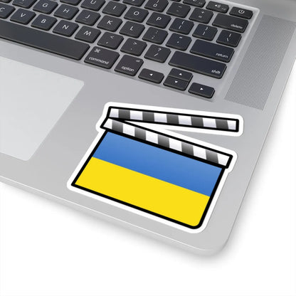 Ukraine film clapperboard (Ukraine) STICKER Vinyl Kiss-Cut Decal - The Sticker Space