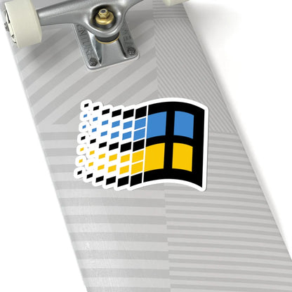 Ukraine Flagvariation 1998 (Ukraine) STICKER Vinyl Kiss-Cut Decal - The Sticker Space