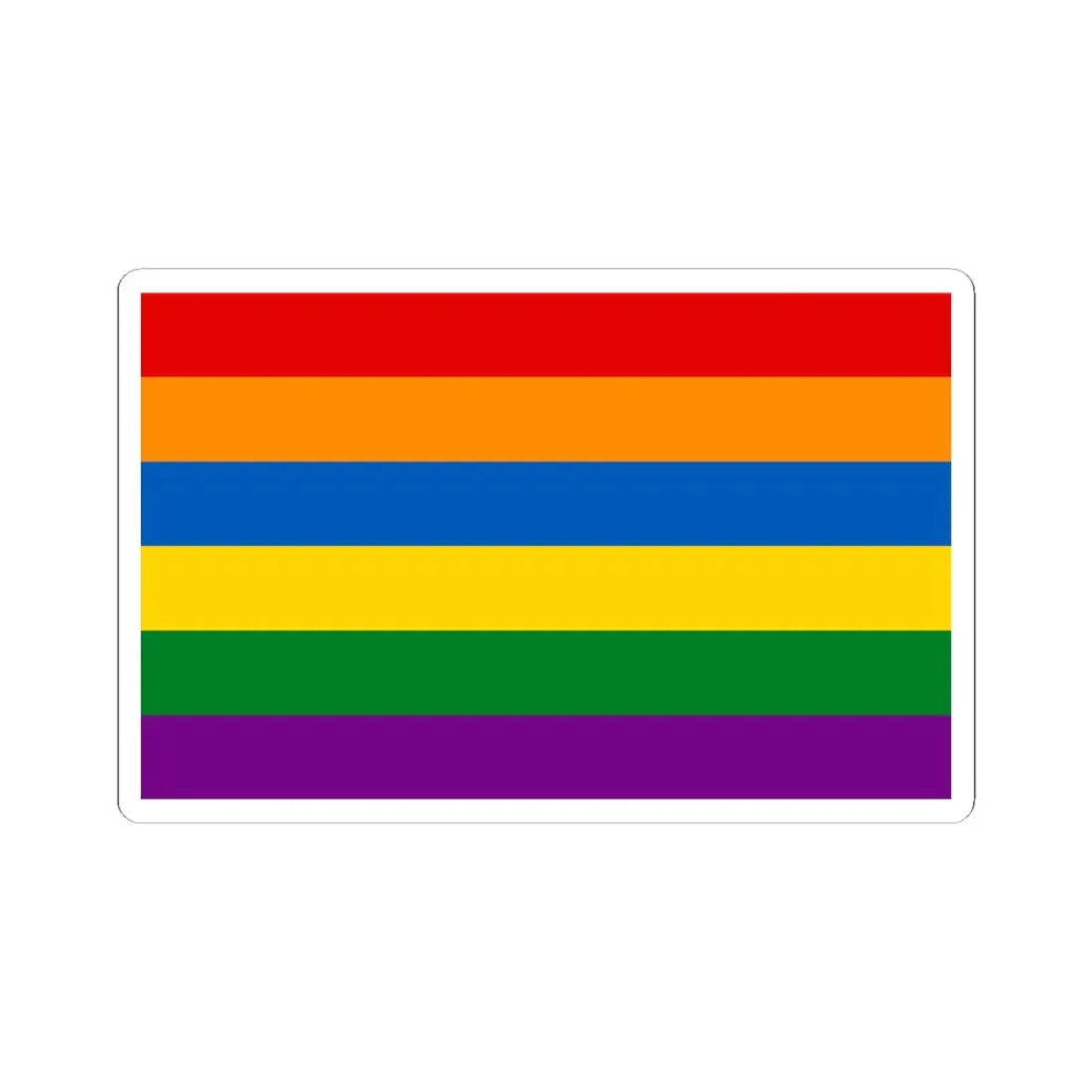Ukraine Gay flag (Ukraine) STICKER Vinyl Kiss-Cut Decal 3 Inch White - The Sticker Space