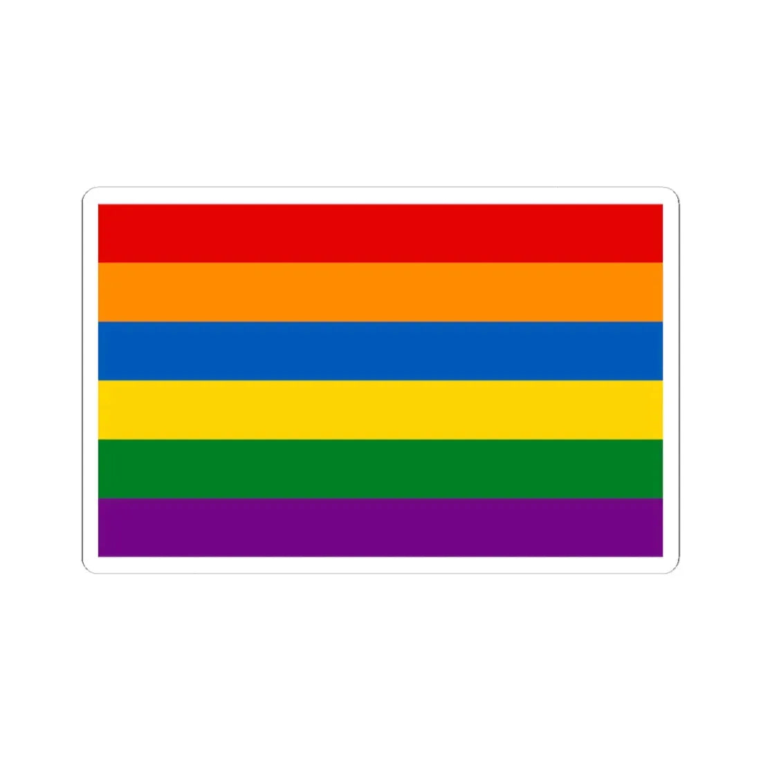 Ukraine Gay flag (Ukraine) STICKER Vinyl Kiss-Cut Decal 4 Inch White - The Sticker Space