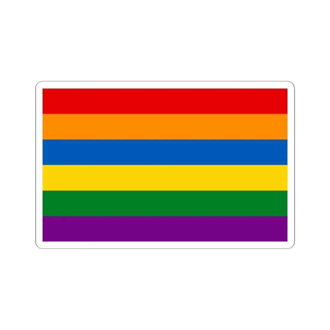 Ukraine Gay flag (Ukraine) STICKER Vinyl Kiss-Cut Decal 6 Inch White - The Sticker Space