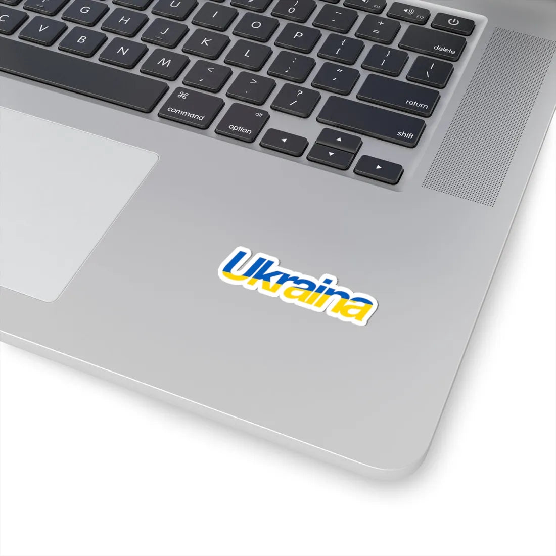 Ukraine name with flag colors - Polish (Ukraine) STICKER Vinyl Kiss-Cut Decal - The Sticker Space