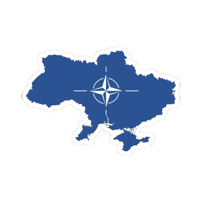 Ukraine NATO (Ukraine) STICKER Vinyl Kiss-Cut Decal 3 Inch White - The Sticker Space