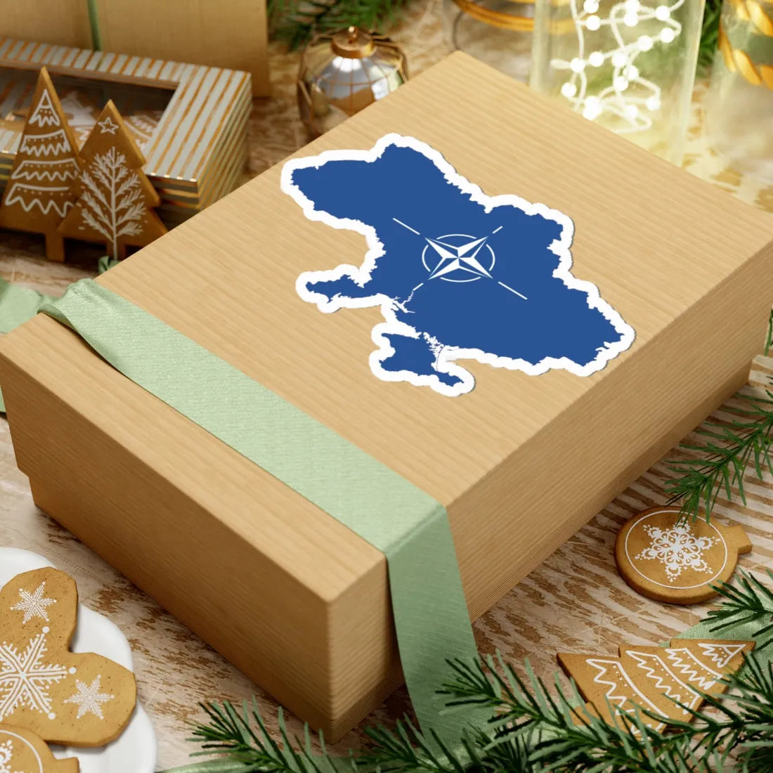 Ukraine NATO (Ukraine) STICKER Vinyl Kiss-Cut Decal - The Sticker Space