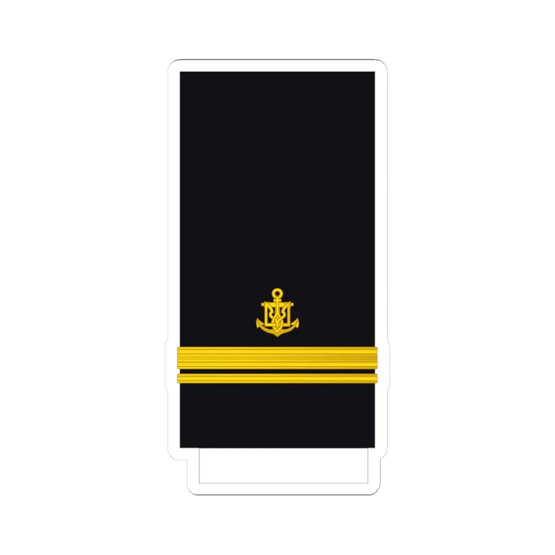 Ukraine Navy OF 1b (Ukraine) (Military Rank) STICKER Vinyl Kiss-Cut Decal 3 Inch White - The Sticker Space