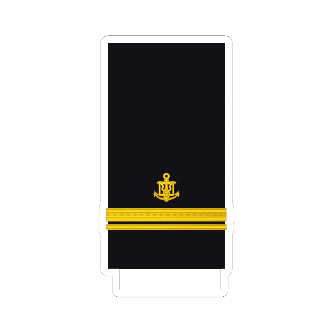 Ukraine Navy OF 1b (Ukraine) (Military Rank) STICKER Vinyl Kiss-Cut Decal 4 Inch White - The Sticker Space