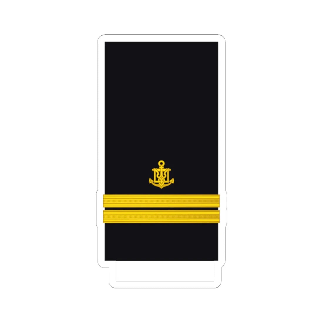 Ukraine Navy OF 1c (Ukraine) (Military Rank) STICKER Vinyl Kiss-Cut Decal 6 Inch White - The Sticker Space