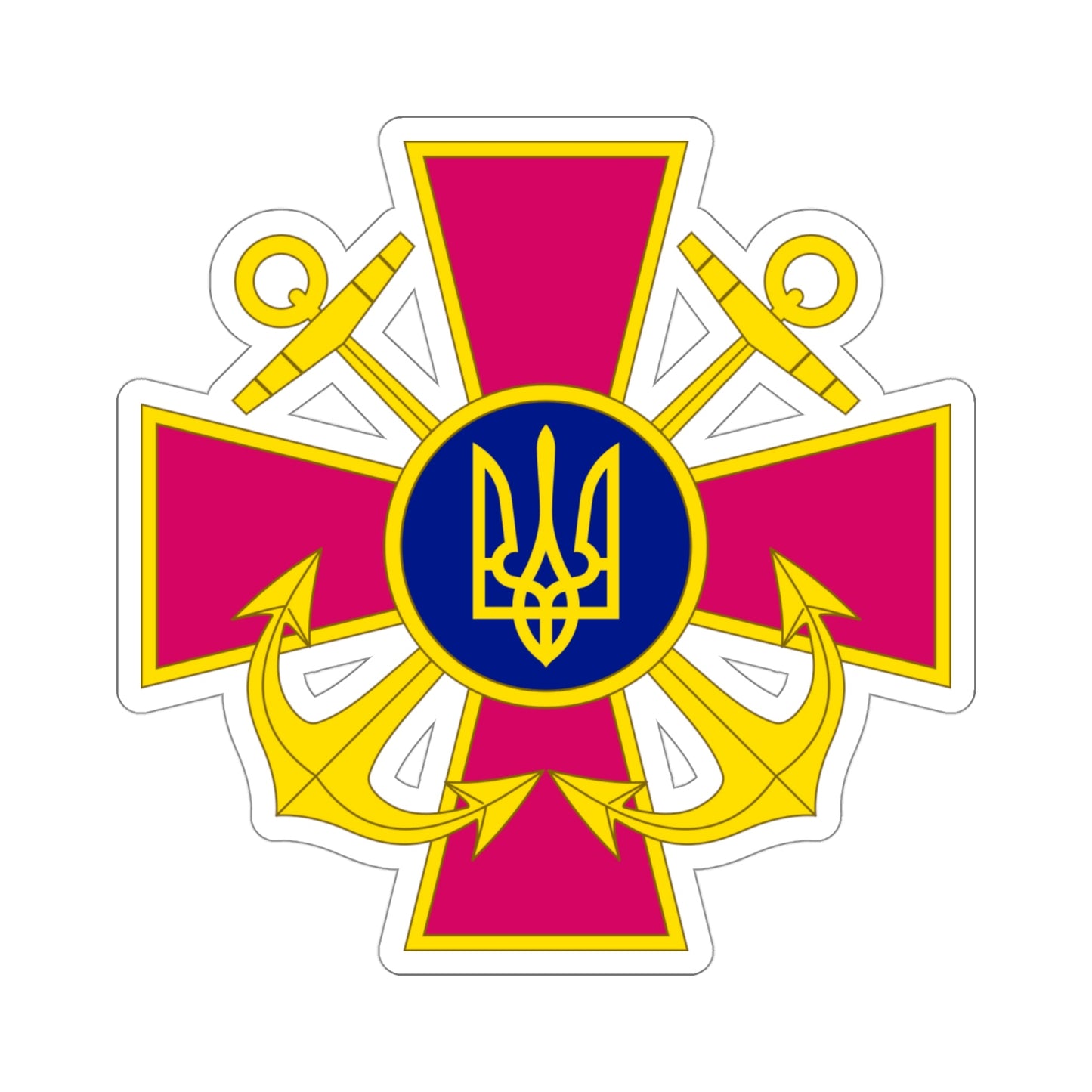 Ukrainian Navy STICKER Vinyl Die-Cut Decal-4 Inch-The Sticker Space