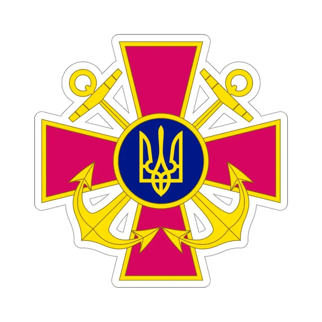 Ukrainian Navy STICKER Vinyl Die-Cut Decal 4 Inch - The Sticker Space