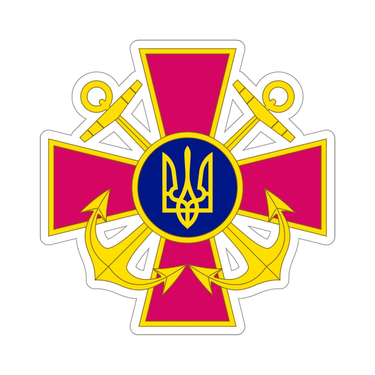 Ukrainian Navy STICKER Vinyl Die-Cut Decal-5 Inch-The Sticker Space