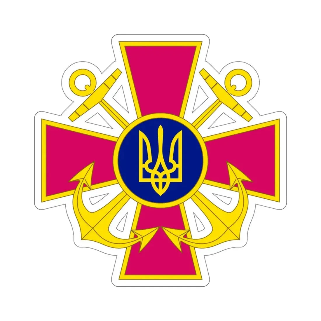 Ukrainian Navy STICKER Vinyl Die-Cut Decal 5 Inch - The Sticker Space