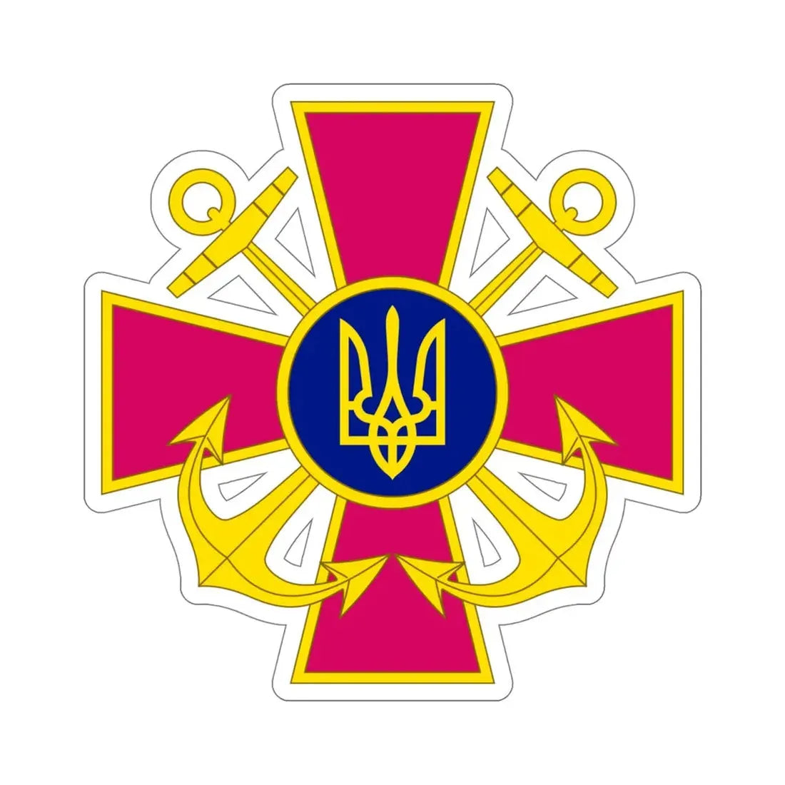 Ukrainian Navy STICKER Vinyl Die-Cut Decal 6 Inch - The Sticker Space