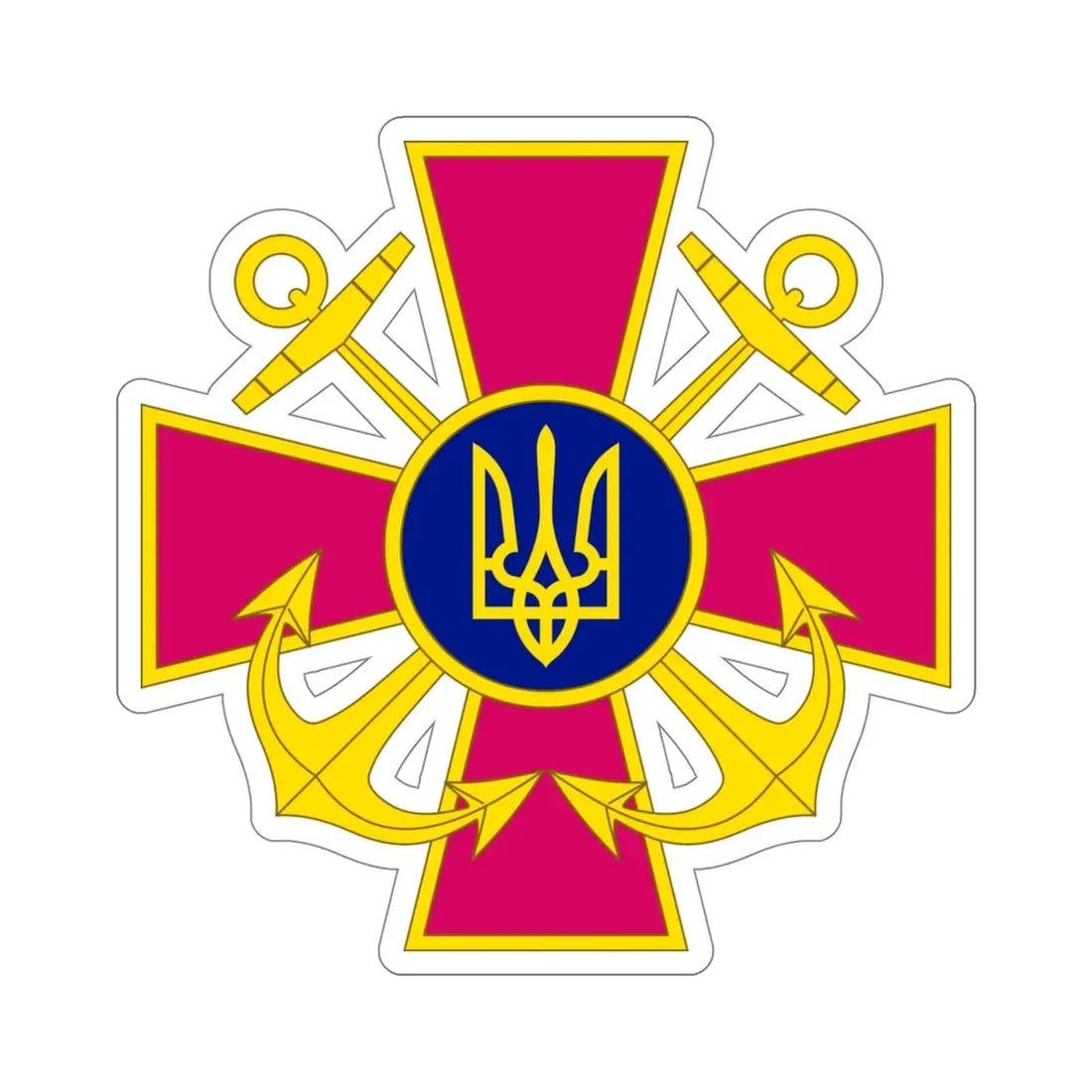 Ukrainian Navy STICKER Vinyl Die-Cut Decal - The Sticker Space