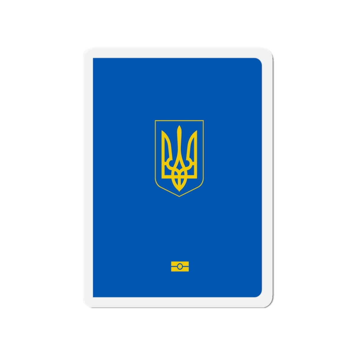 Ukrainian Passport - Die-Cut Magnet-3" x 3"-The Sticker Space