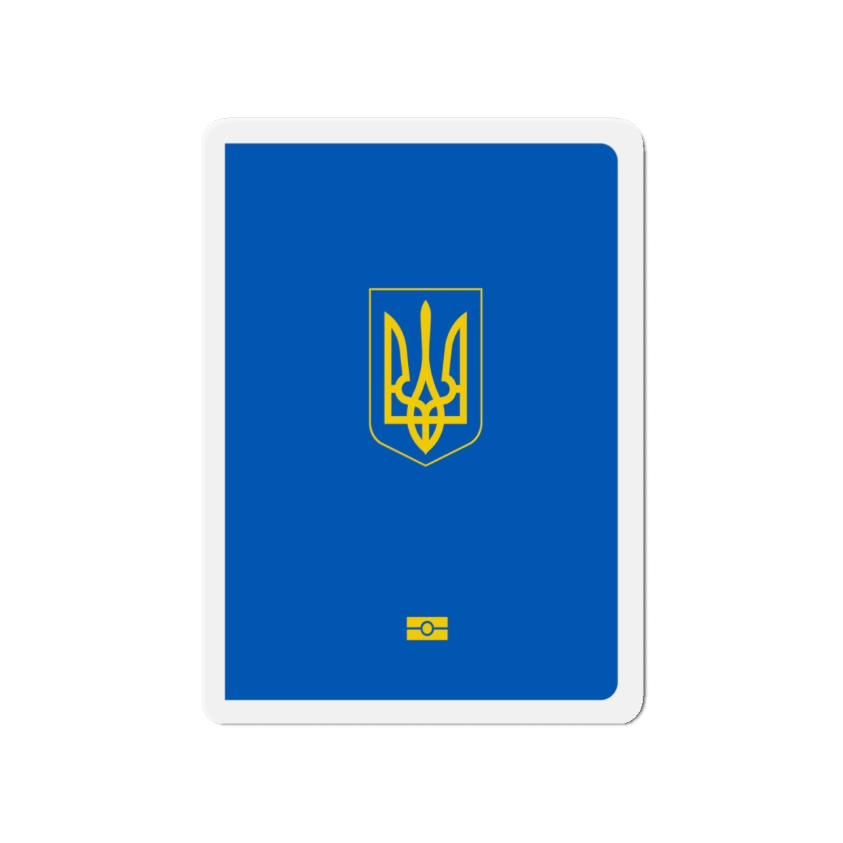 Ukrainian Passport - Die-Cut Magnet-4" x 4"-The Sticker Space