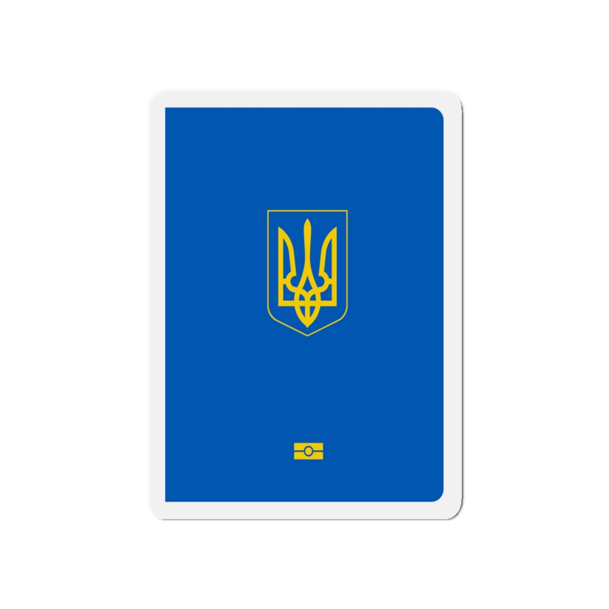 Ukrainian Passport - Die-Cut Magnet-5" x 5"-The Sticker Space