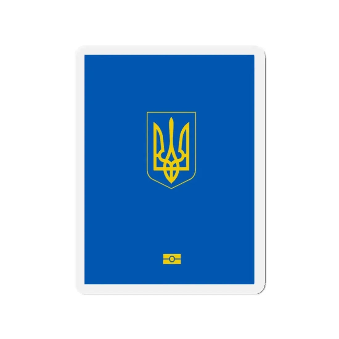 Ukrainian Passport - Refrigerator Magnet 2 Inch - The Sticker Space