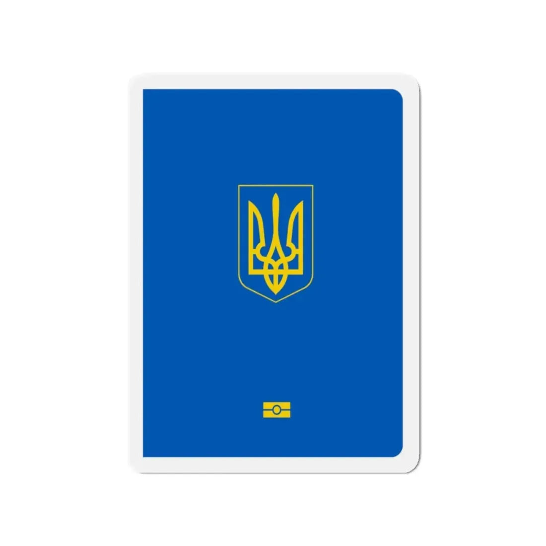 Ukrainian Passport - Refrigerator Magnet 3 Inch - The Sticker Space
