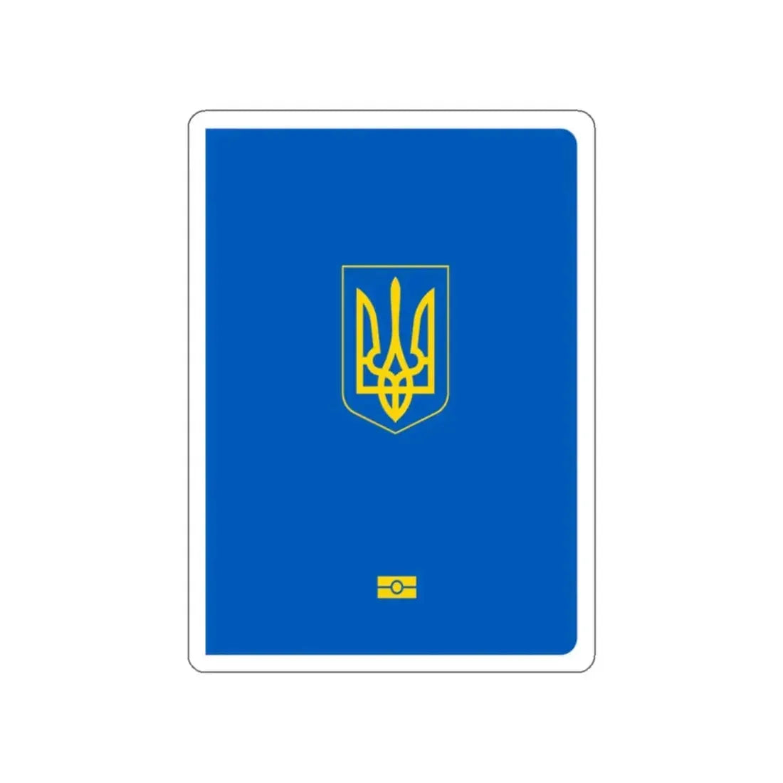 Ukrainian Passport STICKER Vinyl Die-Cut Decal 2 Inch - The Sticker Space
