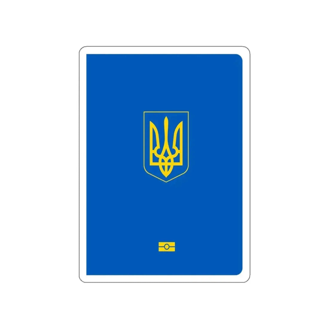 Ukrainian Passport STICKER Vinyl Die-Cut Decal 5 Inch - The Sticker Space