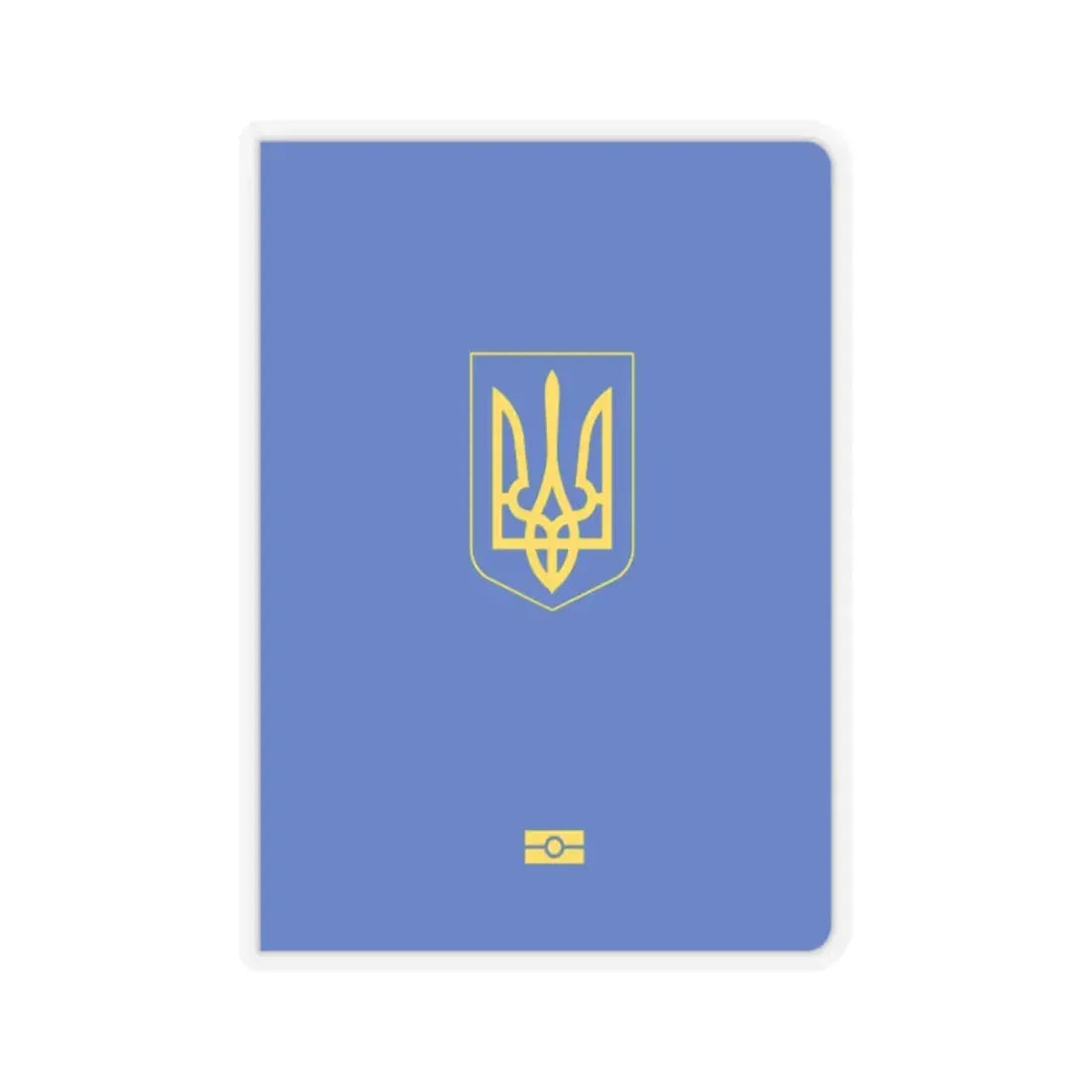Ukrainian Passport - STICKER Vinyl Kiss-Cut Decal 2 Inch Transparent - The Sticker Space