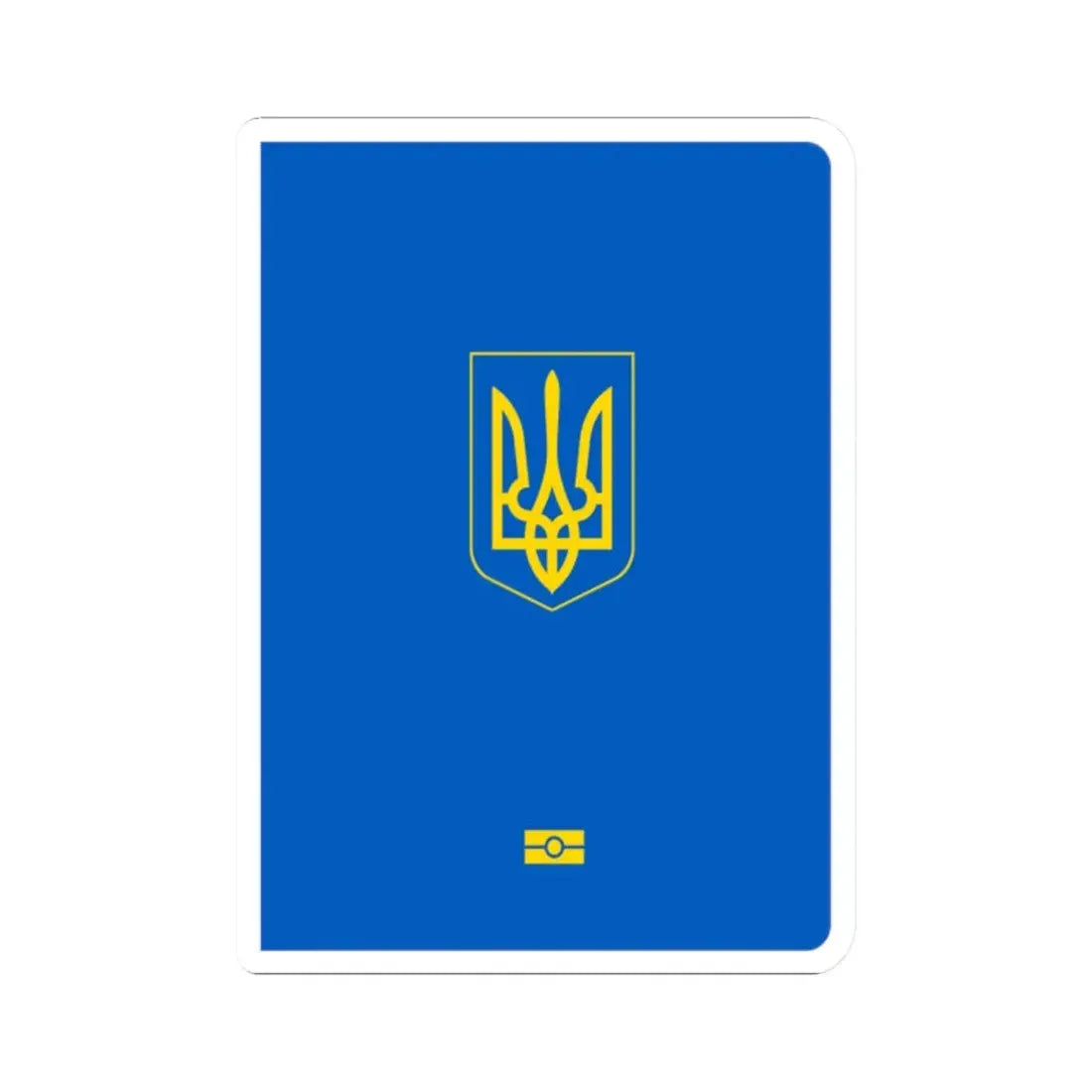 Ukrainian Passport - STICKER Vinyl Kiss-Cut Decal 2 Inch White - The Sticker Space