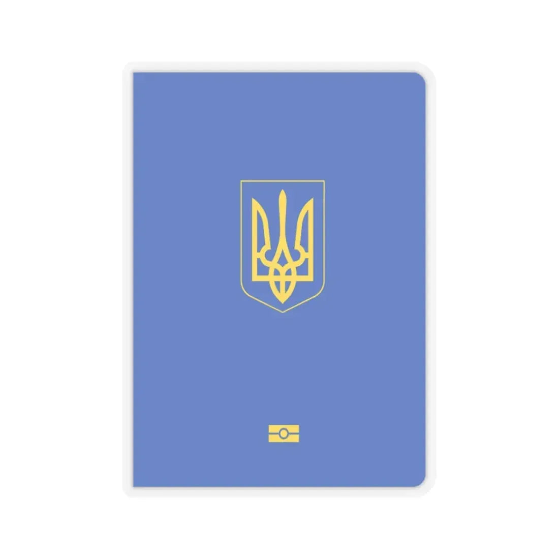 Ukrainian Passport - STICKER Vinyl Kiss-Cut Decal 3 Inch Transparent - The Sticker Space