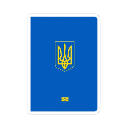 Ukrainian Passport - STICKER Vinyl Kiss-Cut Decal 4 Inch White - The Sticker Space