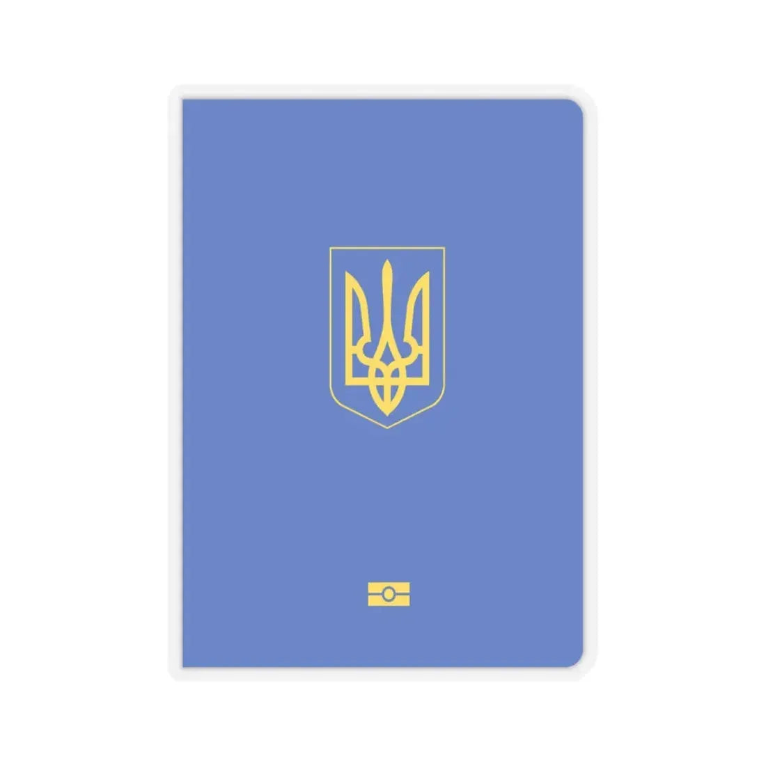 Ukrainian Passport - STICKER Vinyl Kiss-Cut Decal 6 Inch Transparent - The Sticker Space