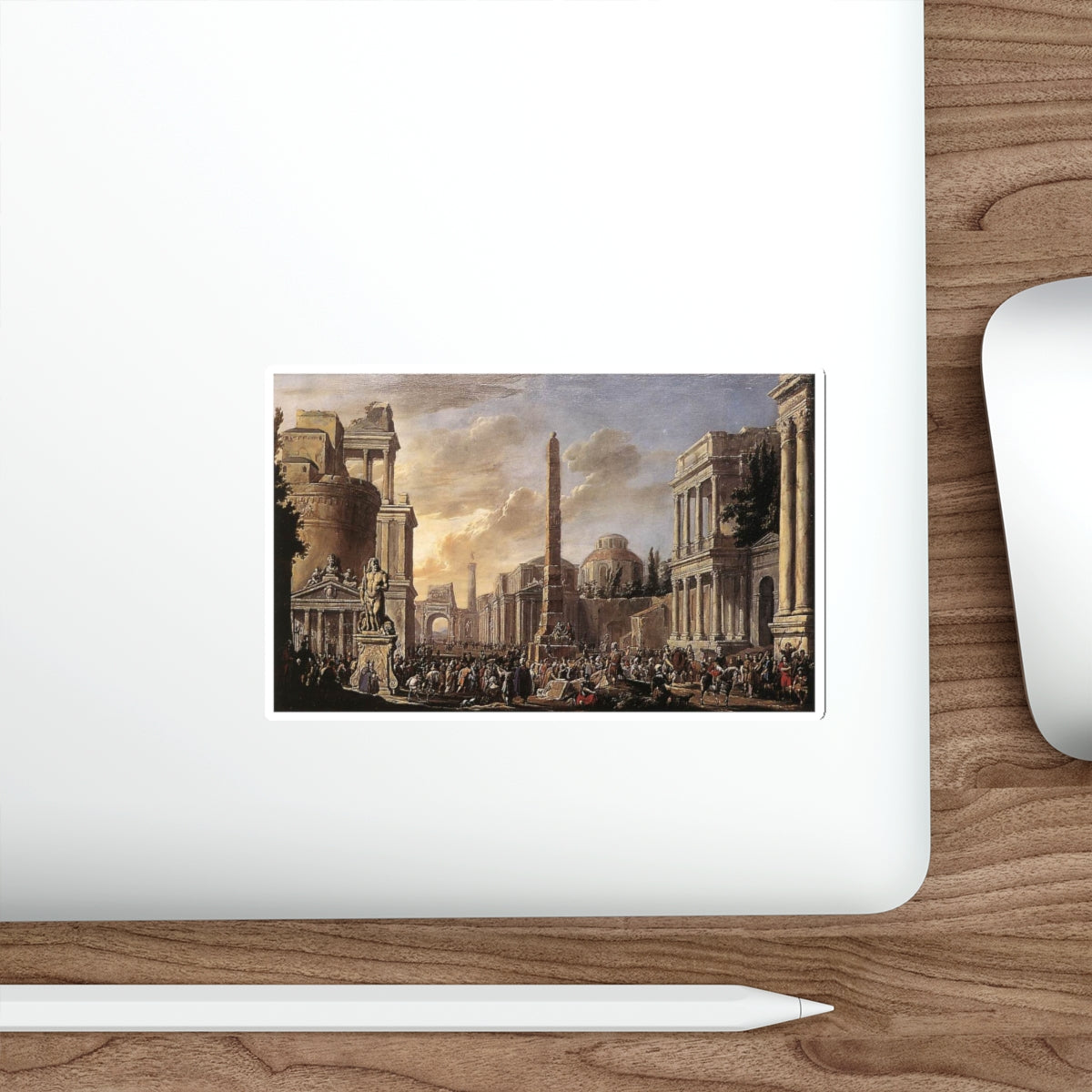 ULFT, Jacob van der - Antique Forum with a Triumphal Procession (Artwork) STICKER Vinyl Die-Cut Decal-The Sticker Space