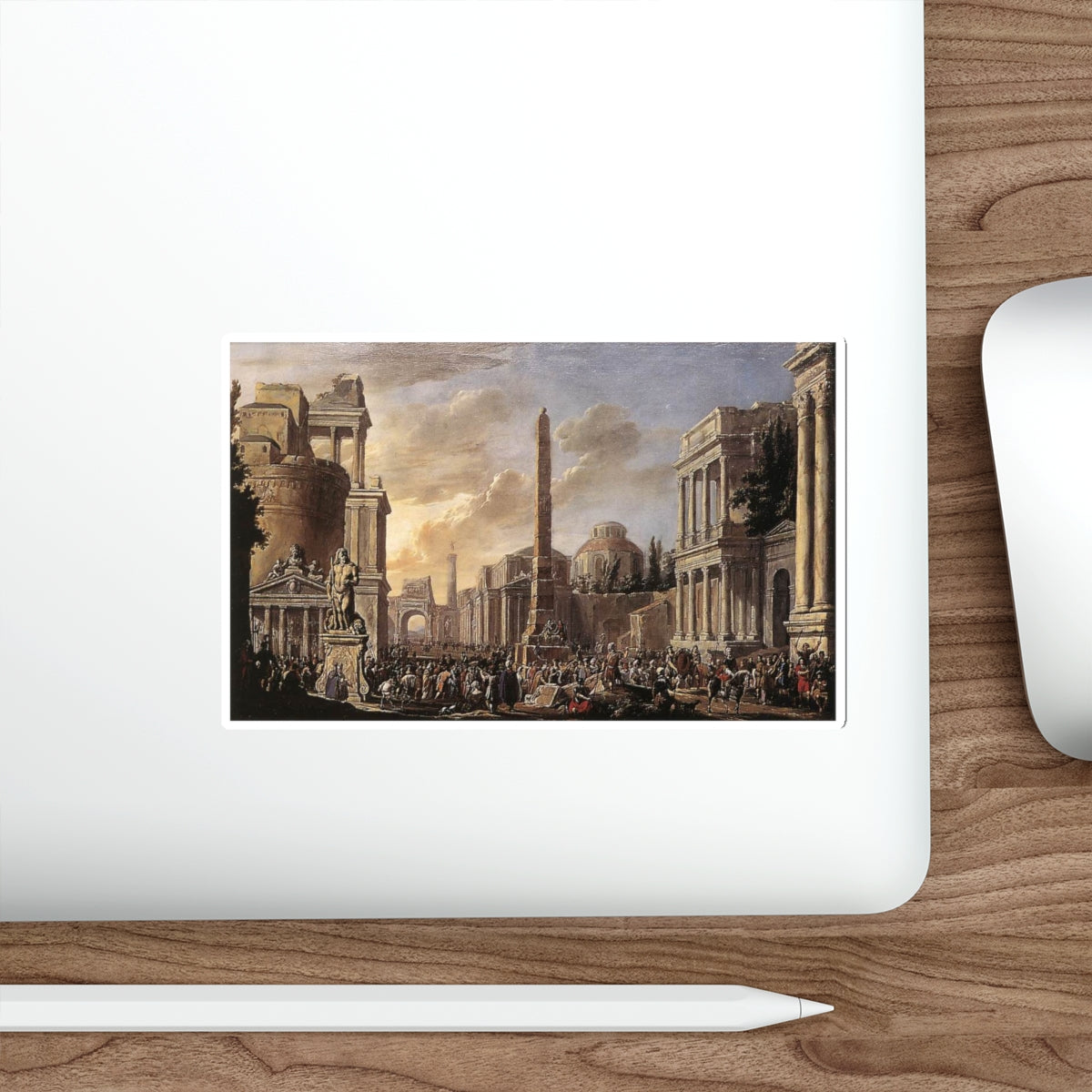 ULFT, Jacob van der - Antique Forum with a Triumphal Procession (Artwork) STICKER Vinyl Die-Cut Decal-The Sticker Space