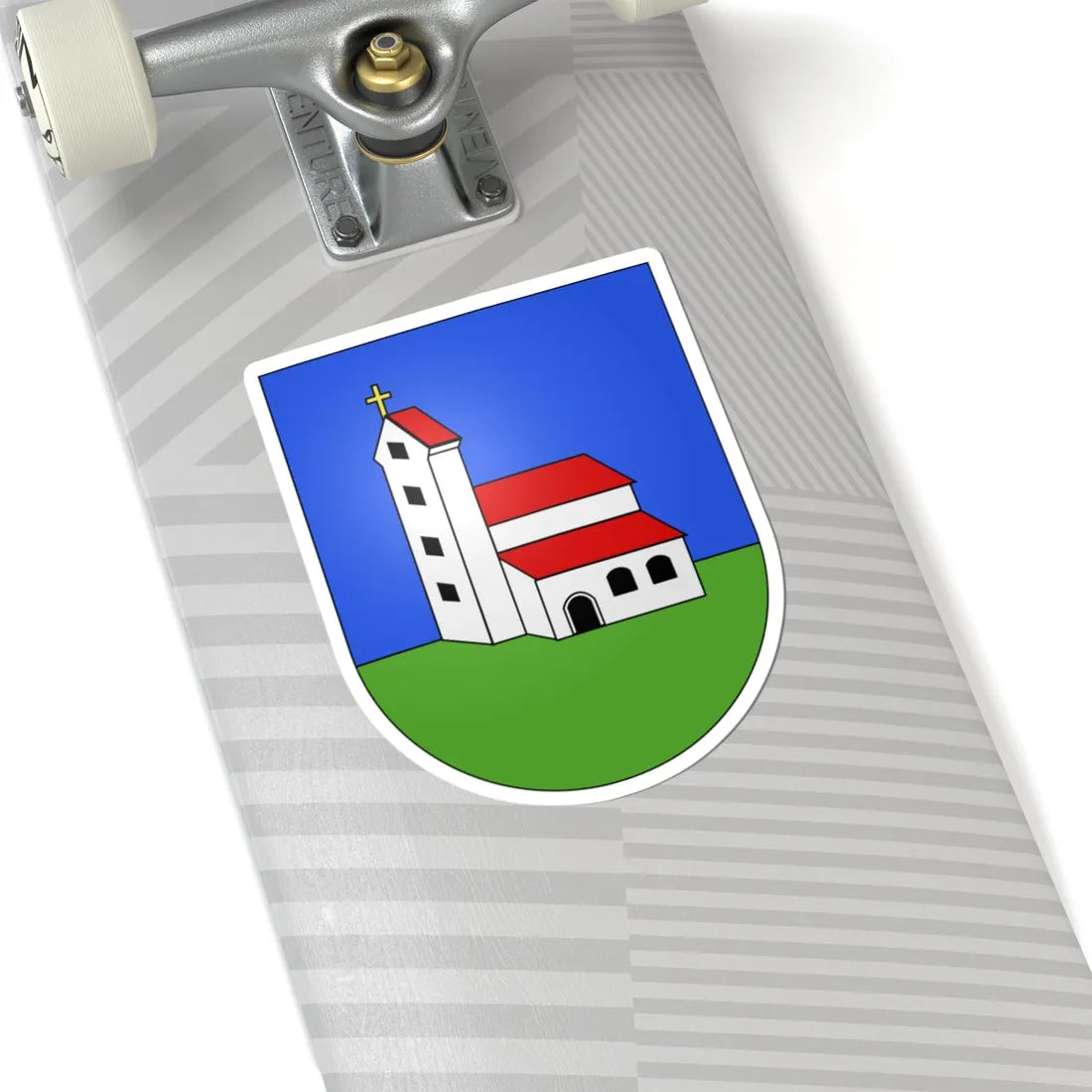 Ulmiz-coat of arms (Switzerland) (Coat of Arms) STICKER Vinyl Kiss-Cut Decal - The Sticker Space