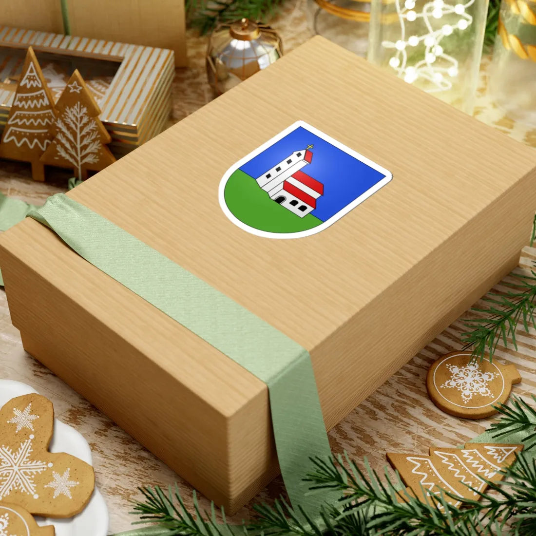 Ulmiz-coat of arms (Switzerland) (Coat of Arms) STICKER Vinyl Kiss-Cut Decal - The Sticker Space