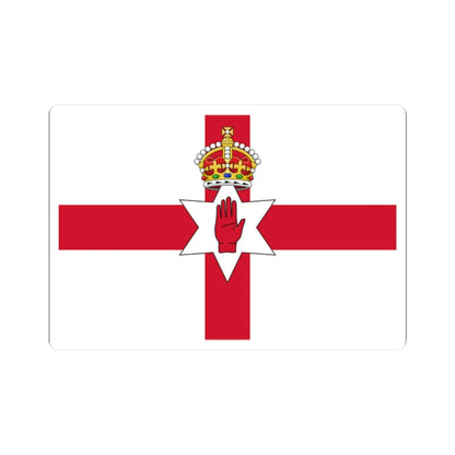 Ulster Banner Tudor Crown version 3-2 (Ireland) STICKER Vinyl Kiss-Cut Decal 2 Inch White - The Sticker Space