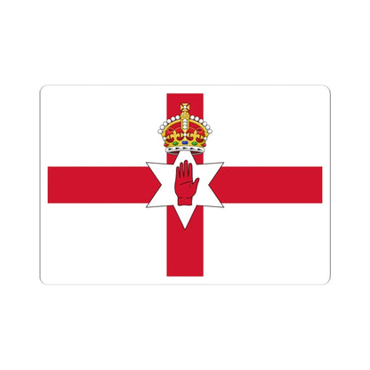 Ulster Banner Tudor Crown version 3-2 (Ireland) STICKER Vinyl Kiss-Cut Decal 6 Inch White - The Sticker Space