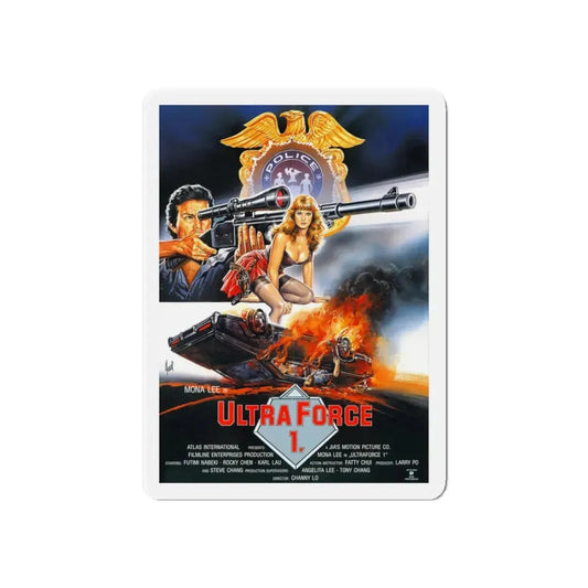 ULTRA FORCE 1 1989 Movie Poster - Refrigerator Magnet 6 Inch Die-Cut - The Sticker Space