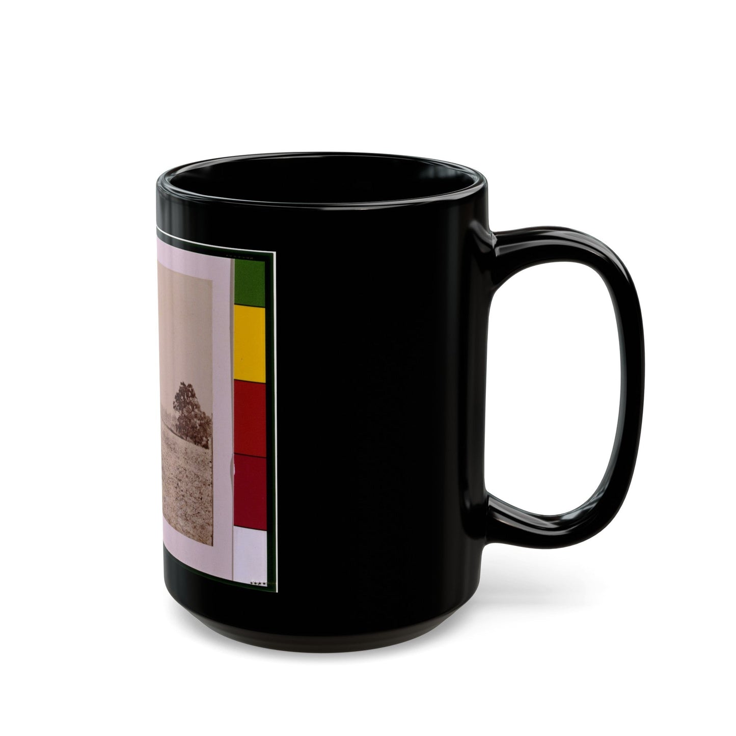 Ulysses S. Grant, Full-Length Portrait, Facing Left, Standing Alongside His War Horse, Cincinnati (U.S. Civil War) Black Coffee Mug-The Sticker Space