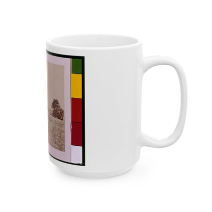 Ulysses S. Grant, Full-Length Portrait, Facing Left, Standing Alongside His War Horse, Cincinnati (U.S. Civil War) White Coffee Mug-The Sticker Space