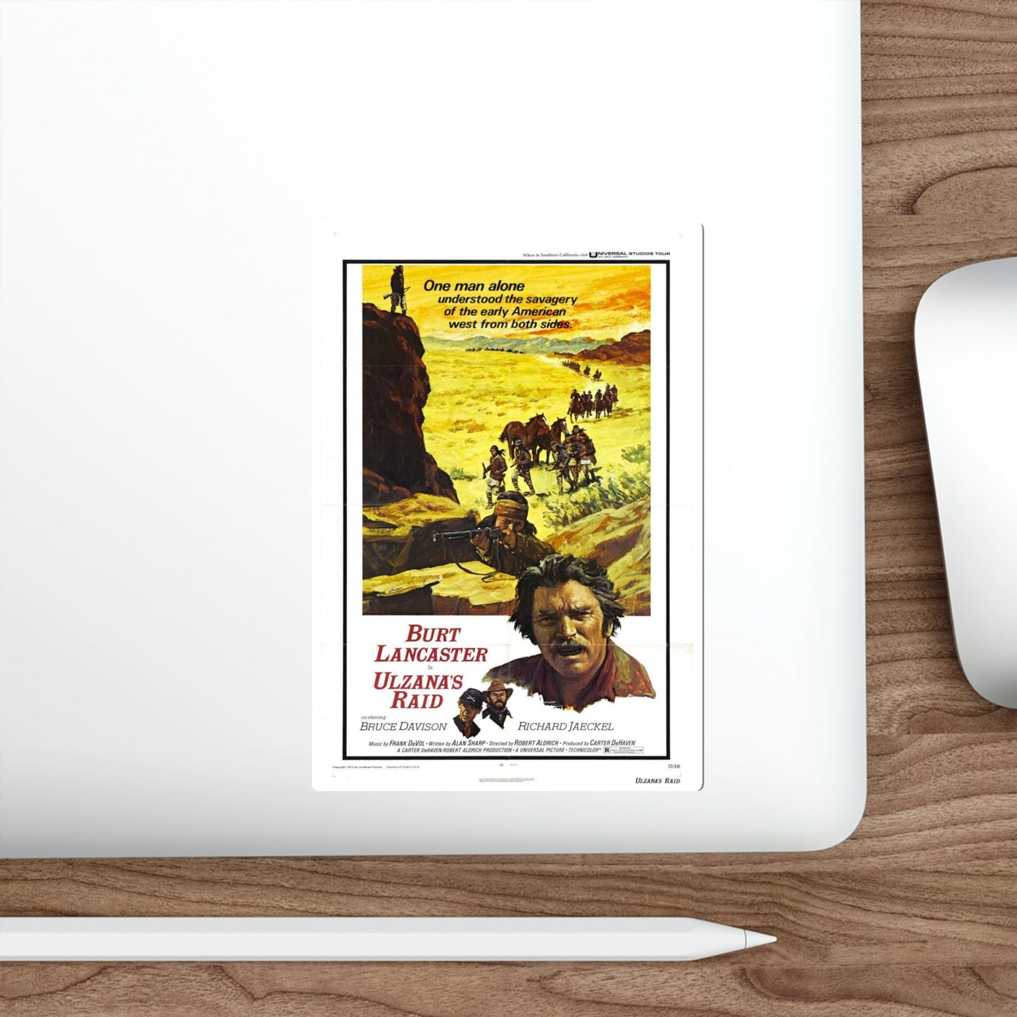 Ulzana's Raid 1972 Movie Poster STICKER Vinyl Die-Cut Decal-The Sticker Space